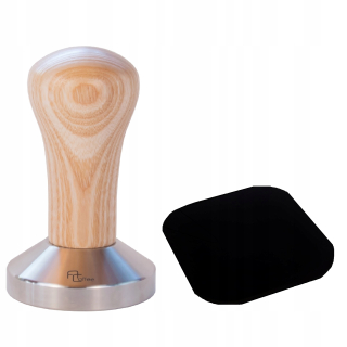 Tamper 53 mm PURE ASH + podložka a gumová podložka