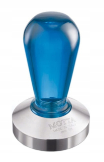 Tamper Steel Motta Rainbow 58mm plochá modrá