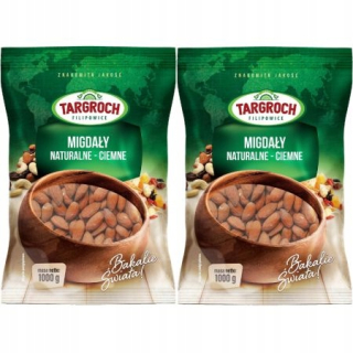 Orechy - Targroš mandle prírodné tmavé súpravy 2x 1 kg