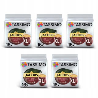 Kávové kapsule - Tassimo Jacobs Caffe Crema Classico XL, 80 kusov