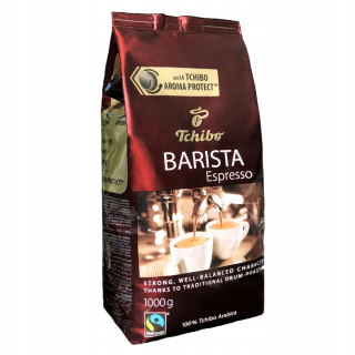 Zrnková káva -  Tchibo barista 1kg espresso kávy granulárne