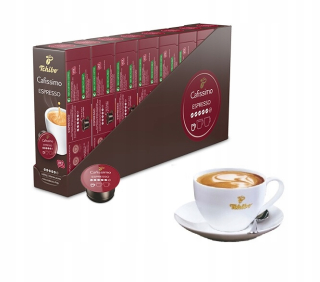 Kávové kapsule - Tchibo Cafissimo espresso intenzívna aróma + pohár