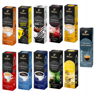 Kávové kapsule - Tchibo Cafissimo Set 10 + 1 Free - 110 kapsúl