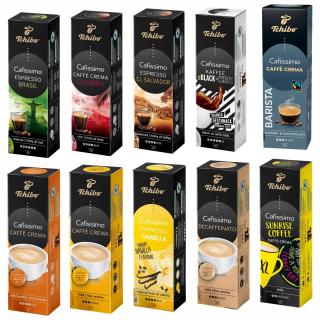 Kávové kapsule - Tchibo Cafissimo Promo 9 + 1 zadarmo 100 ks