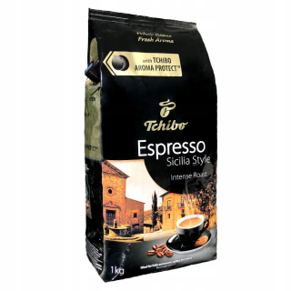 Zrnková káva - Tchibo Espresso Sicilia štýl 1kg Grainy Coffee