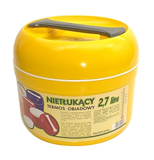 Termosky na večeru s vložkou a tesnenie 2,7l žlté