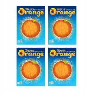 Terryho čokoláda oranžová mliečna čokoláda 4x157g