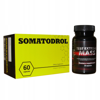Testosterón - Skúšobná hmotnosť + Somatodrol Silný Winstrol Metanabol