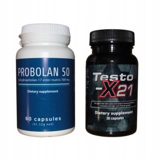 Testosterón - Súprava Testo-x21 + Probolan Winstrol Metanabol