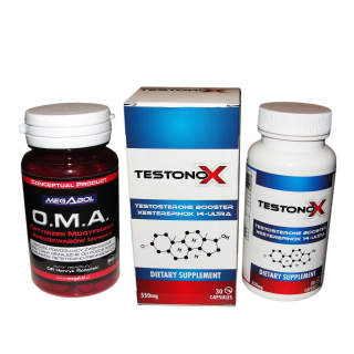 Testosterón - Testonox + OMA HGH Metanabol ako steroidy