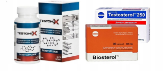 Testosterón - Testonox + testosterol + masosterol metaanabol