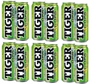 Energetický nápoj Tiger UFO Cactus 500ml 12ks.