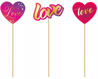 Darček na Valentína - PartyPal taniere 18 cm 6 kusov