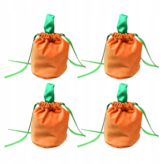 Halloween - 4ks Halloween Bag pre cukrovinky velor