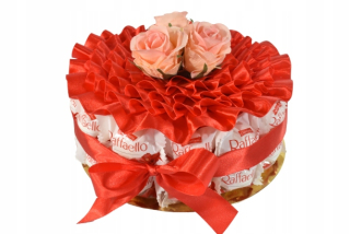 Torta s valffínskym darčekom raffaello