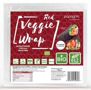 Tortilla wraps zeleninový červený bezlepkový bio