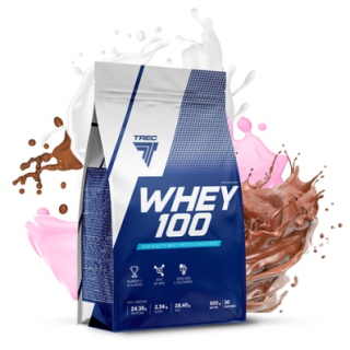 Gainer - Trec Whey 100 900g Proteínový doplnok Proteín