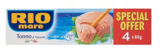 Tuniak Rio Mare v 4x80g omáčke