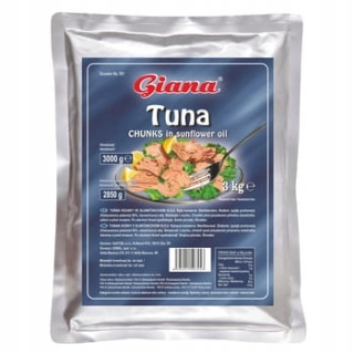 Kusy tuniakov v oleji 3 kg Giana