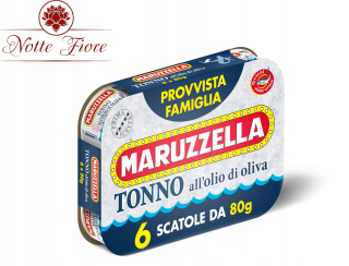 Tuniak v olivovom oleji 6x80g Maruzzella Taliansko