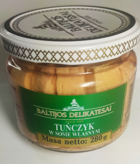 Tuniak vo vlastnej omáčke 280 g. -Petropat
