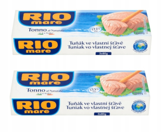 Tuniak vo vlastnej omáčke Rio Mare 240 g x 2 kusy