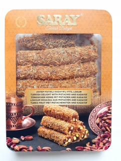 Turecké Lokum s Pistachiosom a Kadayif 350g
