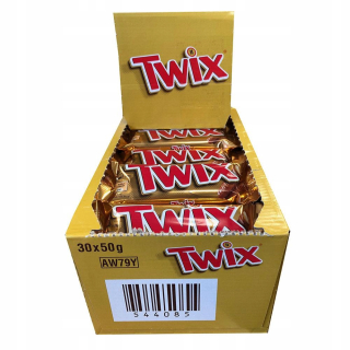 Twix 30x50g bary s karamelom kolektívne balenie