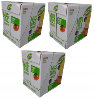 Tymbark Mus 100% Mango Apple Banana 3x12 Mutipak