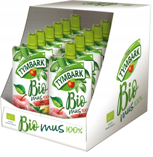Tymbark Mus Bio Apple Jahody Banán 12 x 100 g