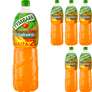 Fľaša Tymbark Drink Orange Peach 6x 2l