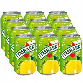 Tymbark Gas Drink Apple Lemon Mint 12 x 330 ml