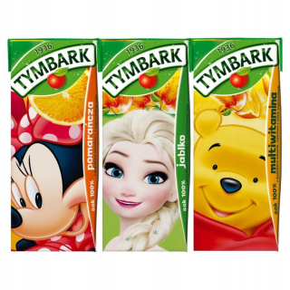 Tymbark Šťava 100% Zmiešajte príchute 24 x 200 ml