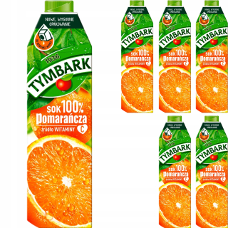 Tymbark Juice 100% oranžový nápoj Vitamín 6x1L