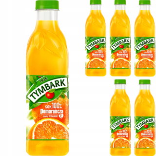 Tymbark Juice 100% oranžové zdroje Vitamíny 6x 1L