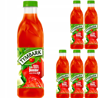 Tymbark Juice 100% paradajky draslík zdroj 6x 1l