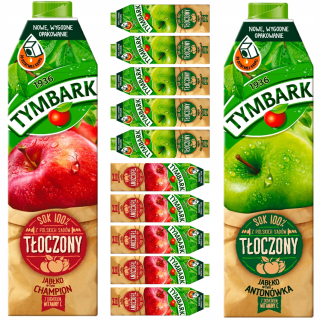 Tymbark Juice 100% Tlačil Antonówka Champion 12x1L