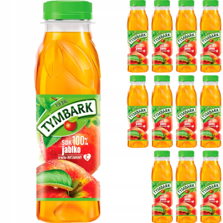 Tymbark Juice 100% bez cukru Apple 12x300ml