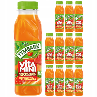 Tymbark Vitamini 100% jahodové jablko 12 x 300ml