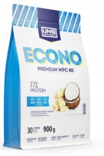 Proteín - UNS PROTEIN ECONO PREMIUM 900g WHEY BIELY CZ KOKOS