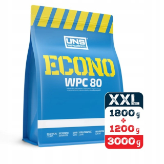 Proteín - UNS ECONO WPC 80 XXL 3000G Srvátka Srvátka Protein