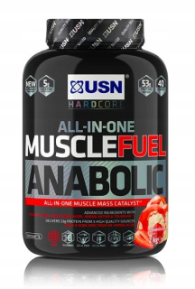 Gainer - USN Muscle Fuel Anabolic - 2,2 kg jahody