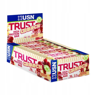 Proteín - USN TRUST CRUNCH BARY WPC 12X60G RASPBERY CHEEACHAKE