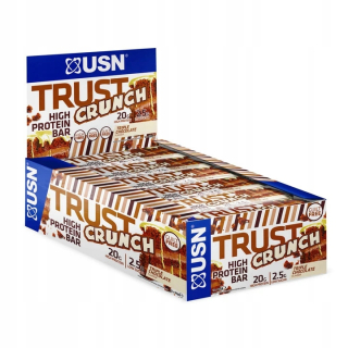 Proteín - USN TRUST CRUNCH BARY WPC 12X60G Triple Chocolate