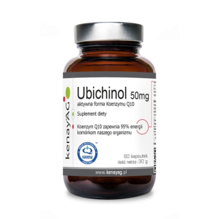 Ubichinol Coenzým Q10 50mg 60 KenayAg kapsuly