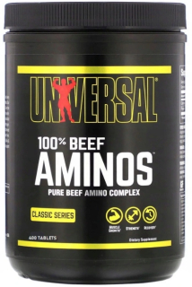 Aminokyseliny - Universal 100% Beef Amino 400tabs BCAA Amino Acids