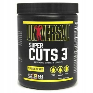 Spaľovač tuku - Universal Super Cuts 3 144 tabliet horák P-Ń