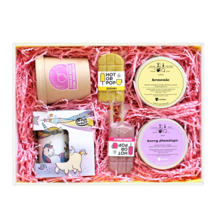 Krásna box pre baby girl tea hrnčeky sladkosti