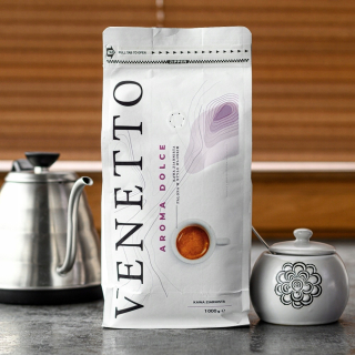 Zrnková káva - Veettto Aroma Dolce Káva Novo pečené 1000G