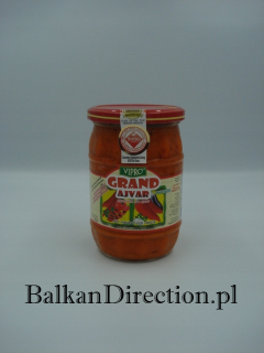 VIPRO GRAND AJVAR HORKÁ 580ml, korenistá pasta